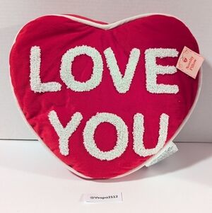 Target Bullseye Playground Valentines Pillow Heart Red Love You